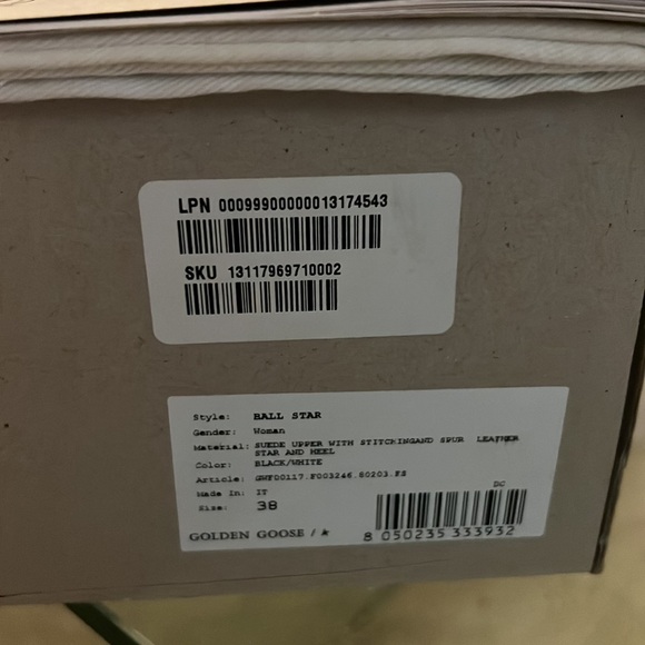 Golden Goose Black and White Sneakers - Picture 2 of 9